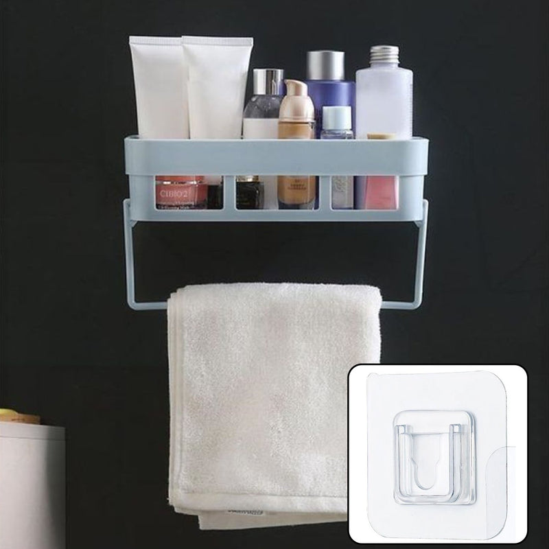 Multipurpose Kitchen / Bathroom Shelf Wall Holder Storage Rack