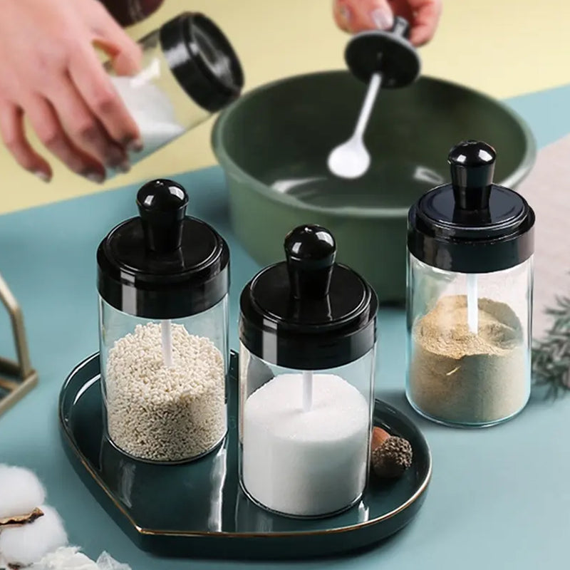 Multipurpose Spice Box Glass Jars (1 Pc)