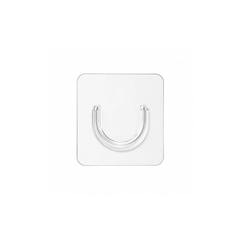 Invisible Self Adhesive Curtain Rod Holder Nail Free Wall Mount Bracket (1 Pc)