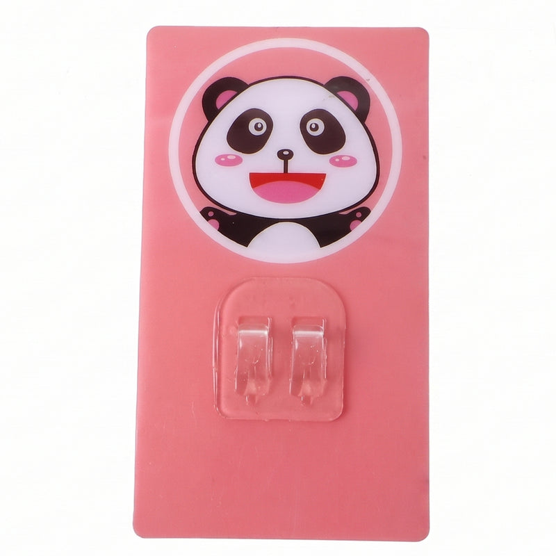 Cartoon Adhesive Plastic Wall Hook Self Stick Hanger Strong Hold Storage (1 Pc)