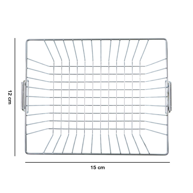 Multipurpose Stainless Steel Kitchen Sink Basket (1 Pc 12x15 Inch)