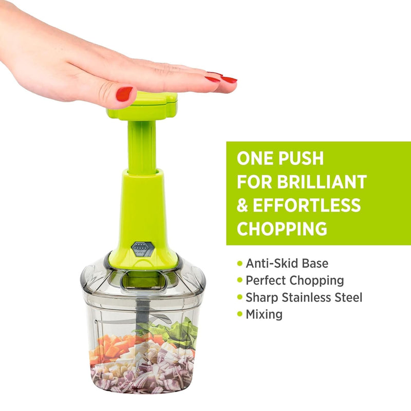 2 in 1 Press Vegetable Chopper For Kitchen (1100 ml)