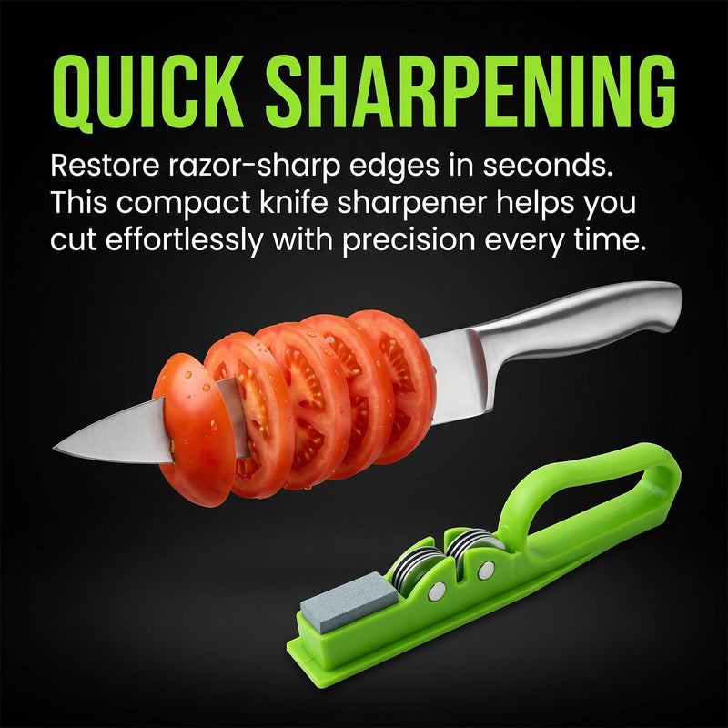 Handheld Knife Sharpener With Grip Handle Manual Blade Sharpening Tool (1 Pc)
