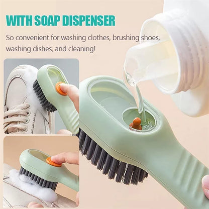 Multifunctional Scrubbing Brush With Liquid Soap Dispenser (1 Pc)