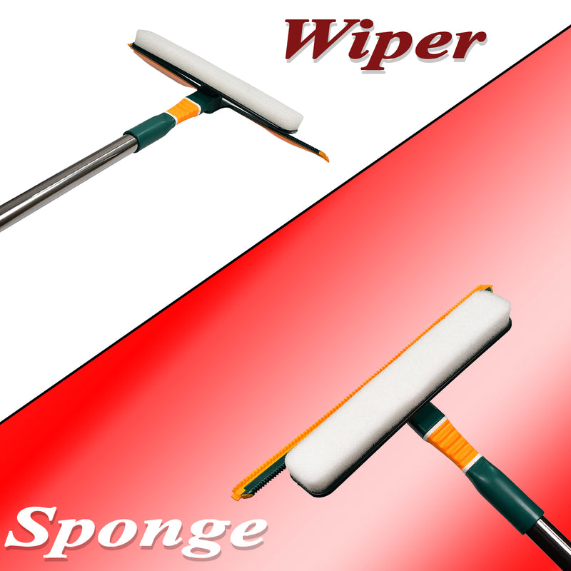 3 In 1 Glass Wiper For Cleaning & Wiping Of Floors, Glasses & Dust