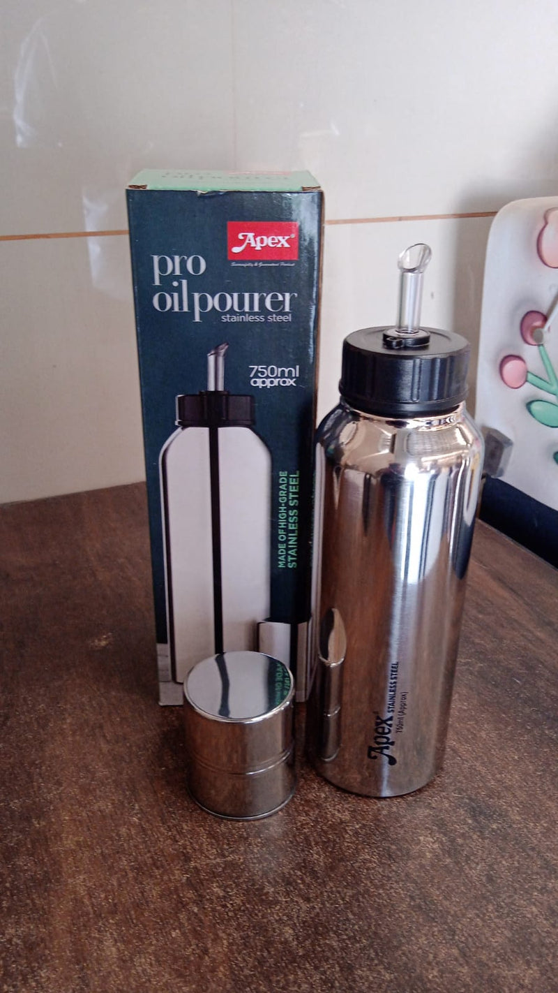 Apex Pro Stainless Steel Oil Pourer – 750ml (1 Pc)