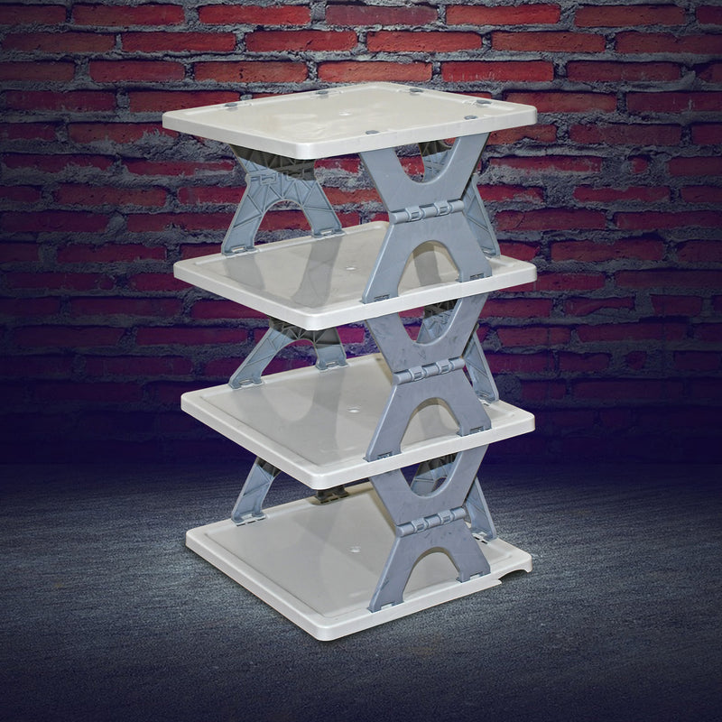 Smart Shoe Rack Stand Multifunctional Entryway Foldable & Collapsible (1 Pc / 4 Layer)