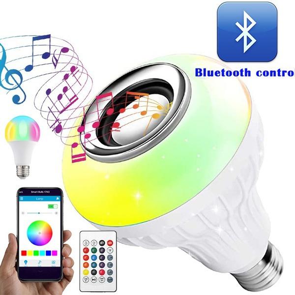 LED Bulb With Remote Controller & Bluetooth Sensor (12w)