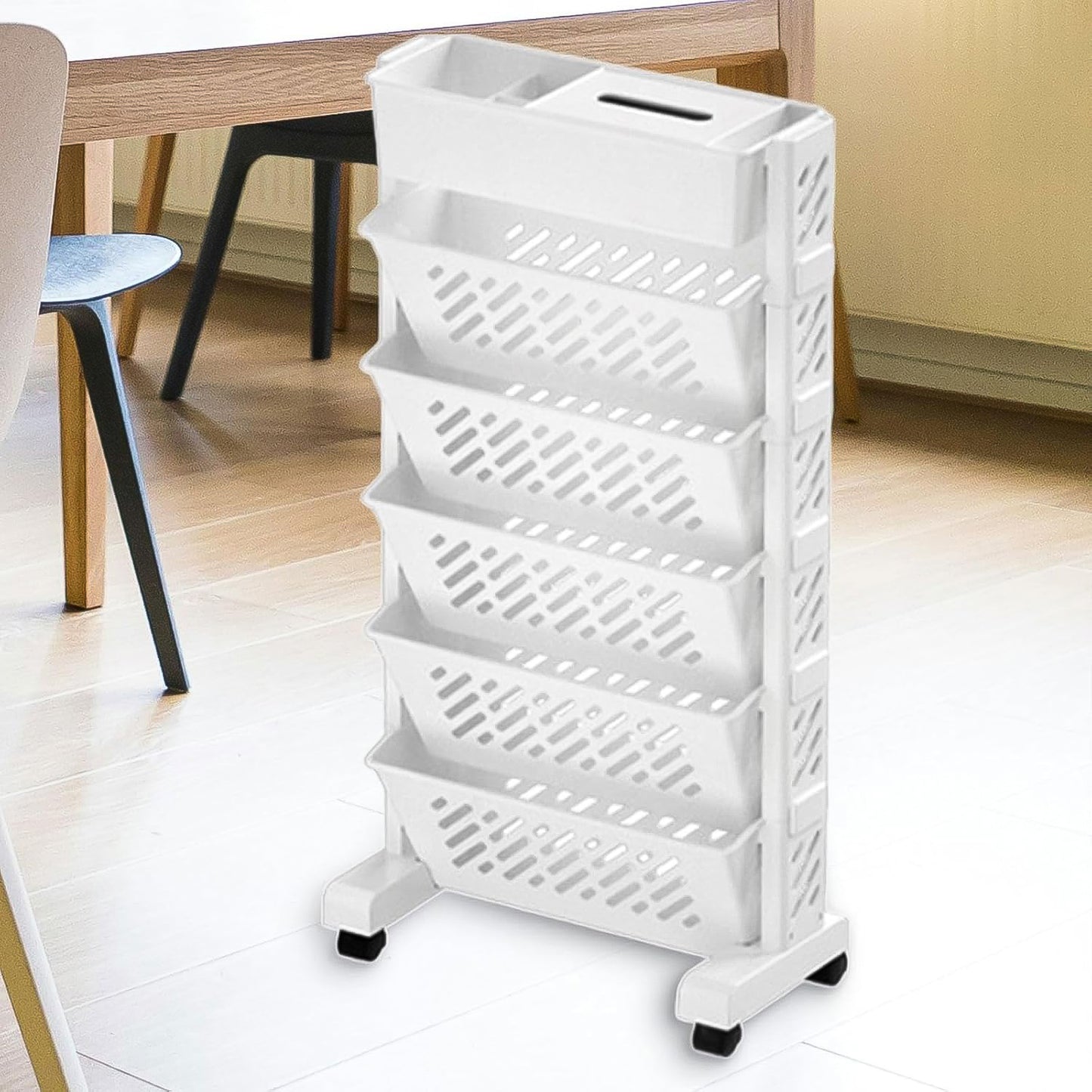 5-Tier organizer, Movable Plastic Shelf Rack