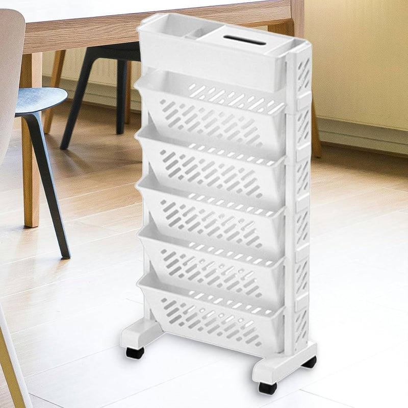 5-Tier organizer, Movable Plastic Shelf Rack