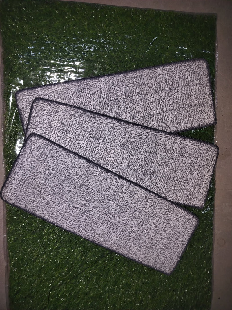 Microfiber Flat Mop Refill Pad For Dry and Wet Cleaning of All Smooth (3 Pc Set)
