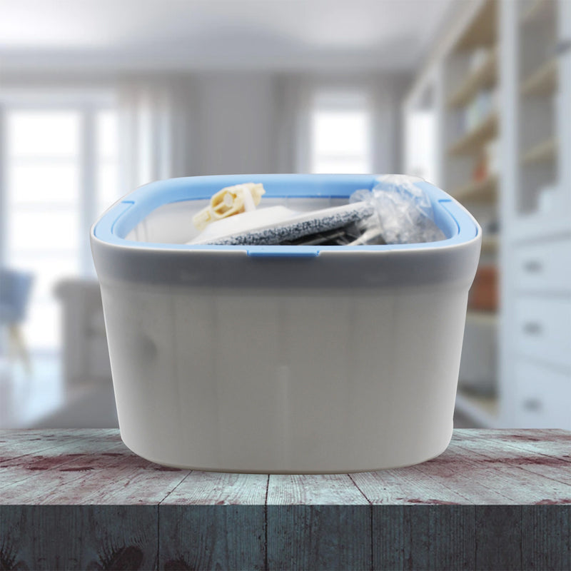 Round Shape Mop With 1 Pad Extra For All Types Of Flooring, Separates Dirty & Clean Water