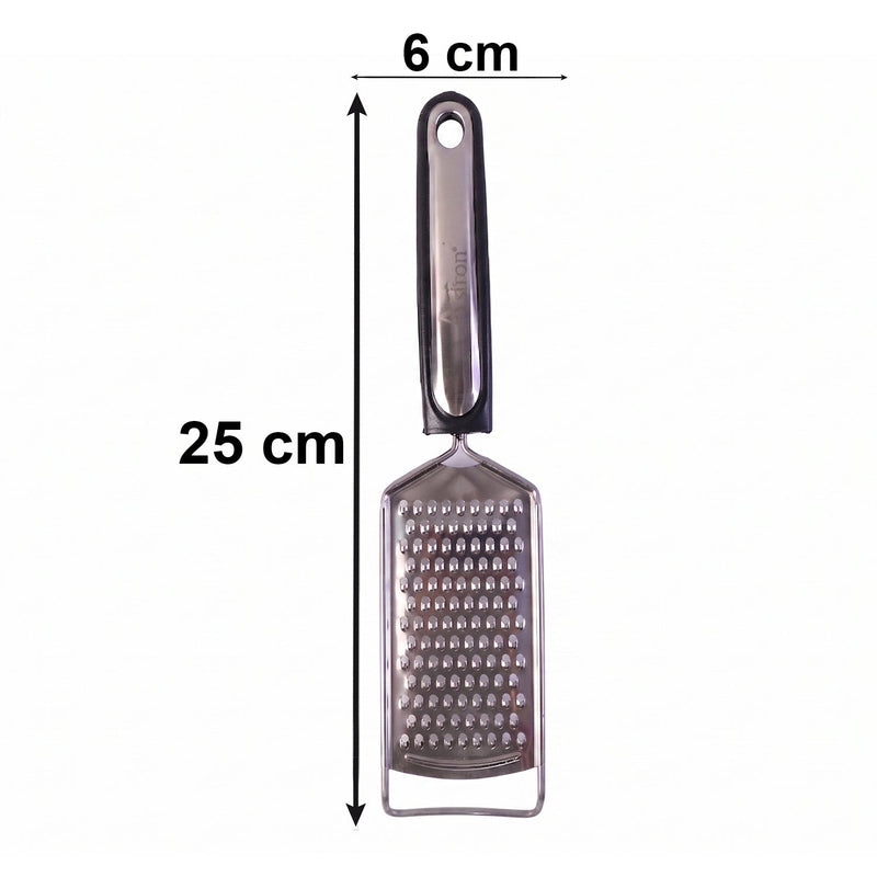 Ss Slim Cheese Grater With Plastic Handle For Vegetables And Lemon Zest (1 Pc)