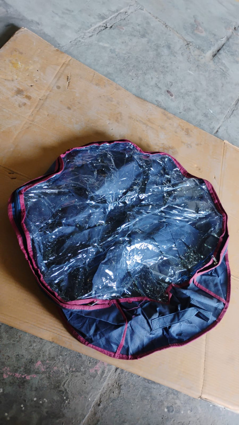 Round Foldable Shoe Organizer Bag 12-Section
