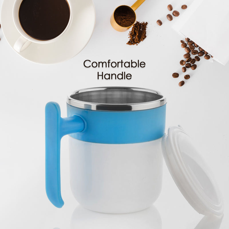 Insulated Double Wall Stainless Steel Coffee And Milk Cup With Lid - Coffee Cup