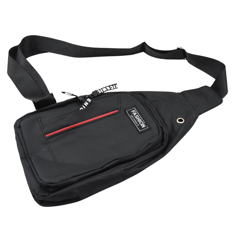 Waterproof Anti Theft Cross-body Bag, USB Charging, Earphone Hook Sling (1 Pc)