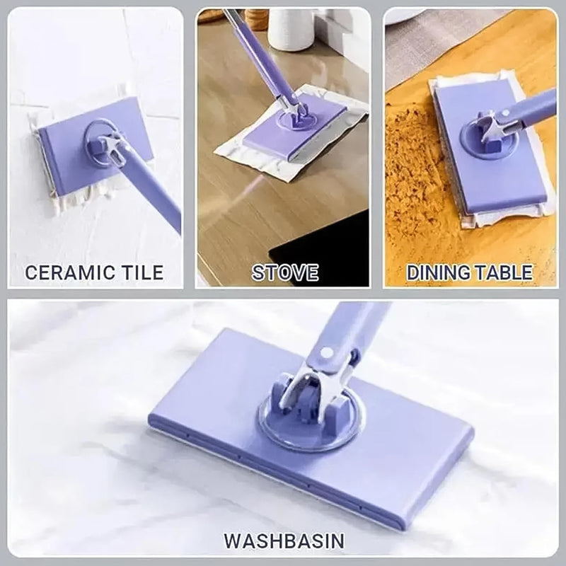 Mini Mop With Push & Pull Cloth Changing Handle