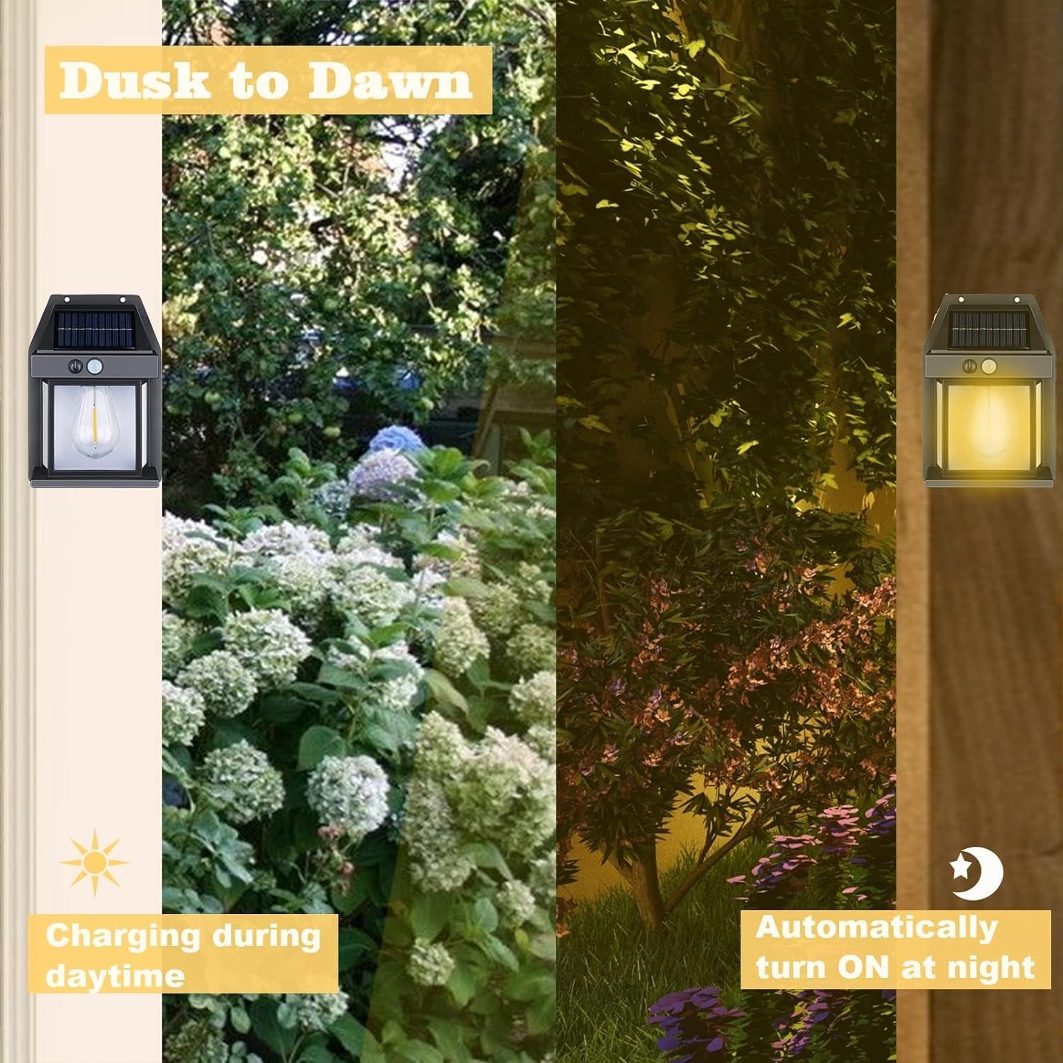 Solar Wall Lights Lamp With 3 Modes Motion Sensor Waterproof Exterior Lighting With Clear Panel 2PC (BUY 1 GET 1 FREE Onam Sale Price - Prepaid Only)