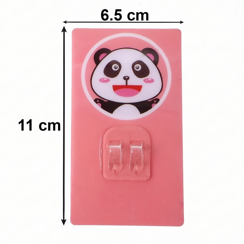 Cartoon Adhesive Plastic Wall Hook Self Stick Hanger Strong Hold Storage (1 Pc)