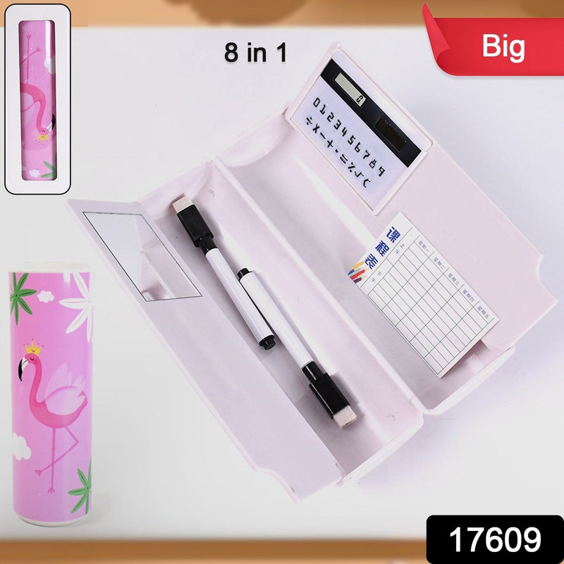 8 in 1 Compass Box, Geometry Box 2 Compartment, Pencil Box