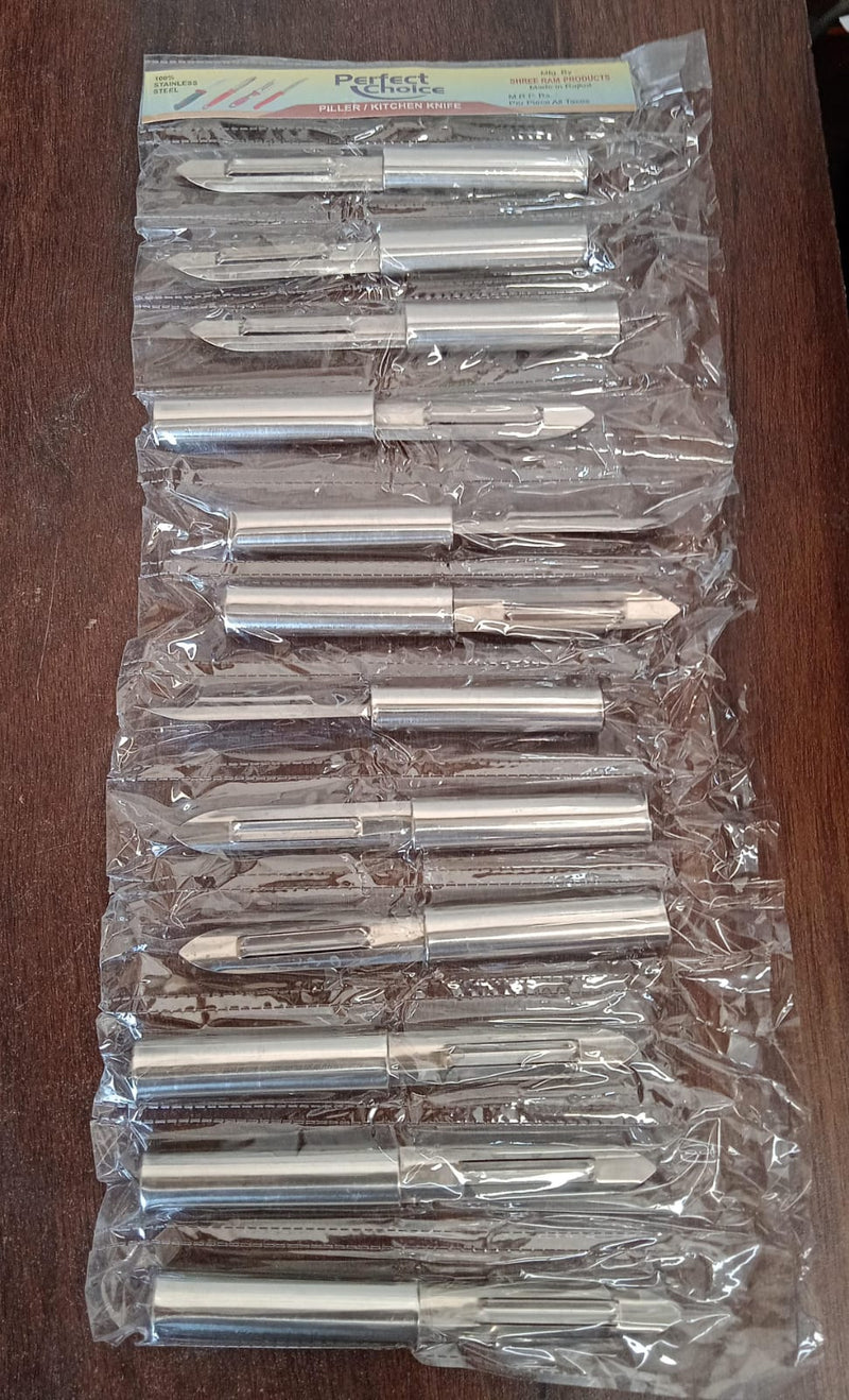 Stainless Steel Peeler Set – Multi-Purpose Handle for Peeling & Shredding(12 Pc)