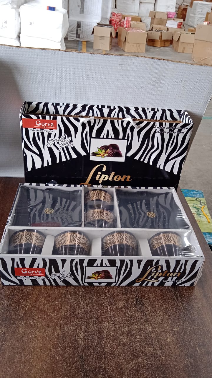 2 Bowl & 6 Glass Snake Set ( 8 Pc Set )