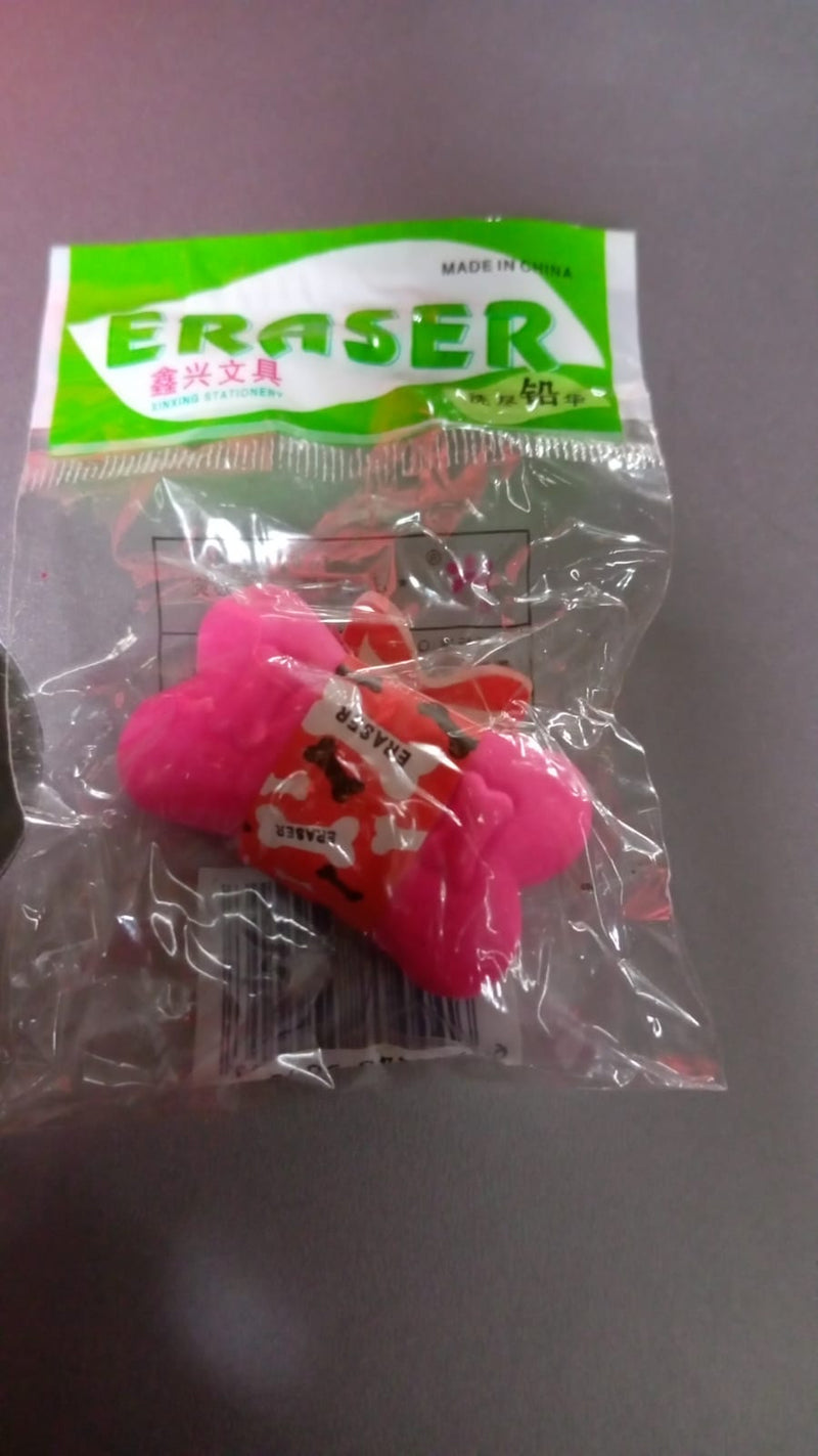 B Grade Bone Erasers Cartoon Eraser (1 Pc / Mix Colour)