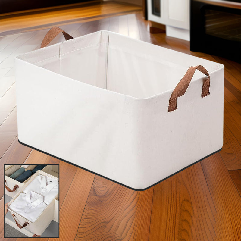 Cloth Storage Baskets / Closet Storage Bins (42x28 Cm)
