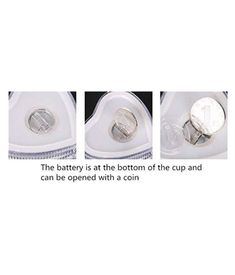 Heart Shape Blinking LED Glass Cup