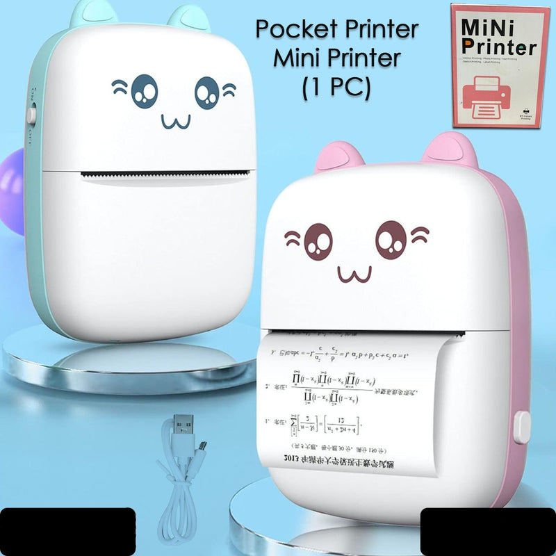 Wireless Mini Thermal Printer With Android Or IOS App For Pictures, Portable