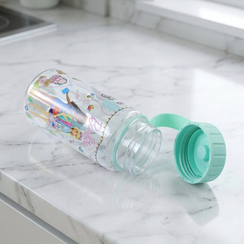 Kids Printed Water Bottle 400 Ml Approx (1 Pc)