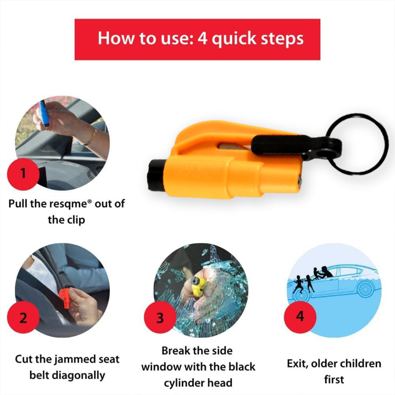 2 In 1 Emergency Safety Cutter With Key Chain