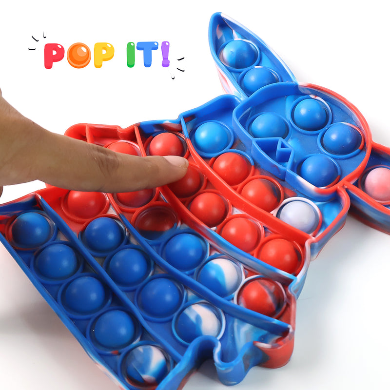 Premium Cartoon Shape Silicone Pop It Fidget Toy (1 Pc)