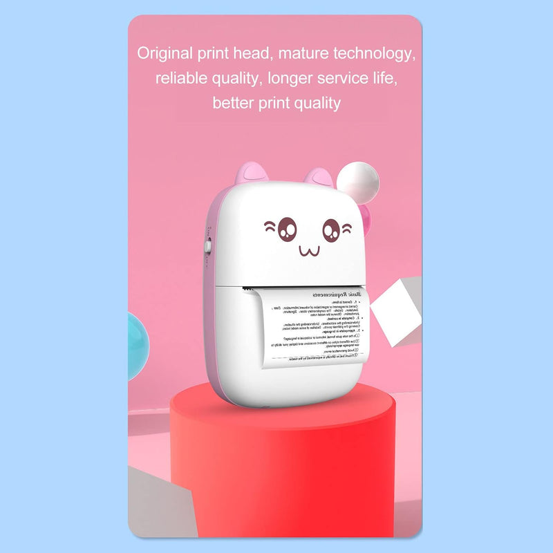 Wireless Mini Thermal Printer With Android Or IOS App For Pictures, Portable