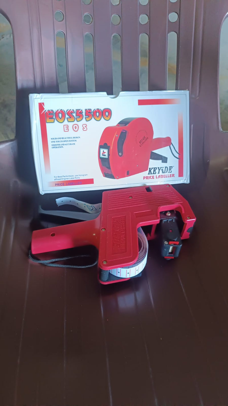 Handheld 8-Digit Plastic Price Tag Gun – Ideal for Retail & Market Price Tagging