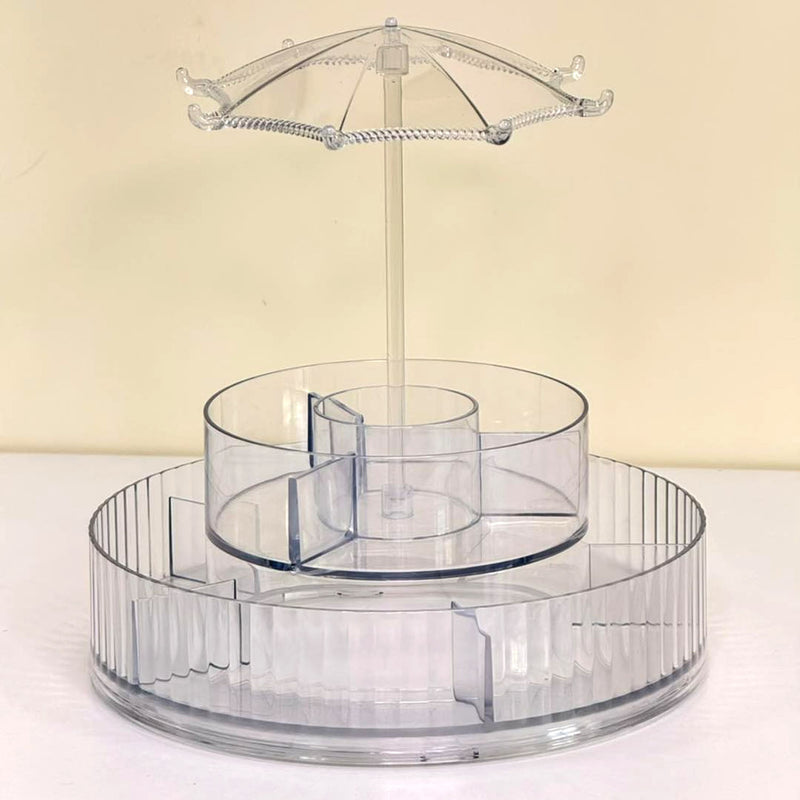 Premium 360 Rotating Makeup  Jewellery Organizer Stand (1 Pc)