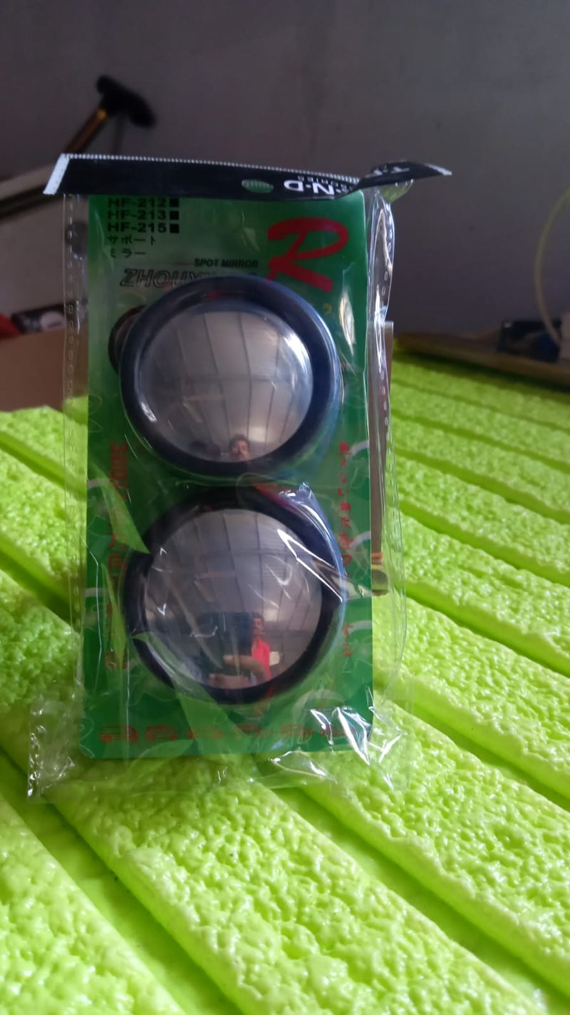 Car Blind Spot Mirror – HD Glass, Convex & Frameless (2 Pcs Set)