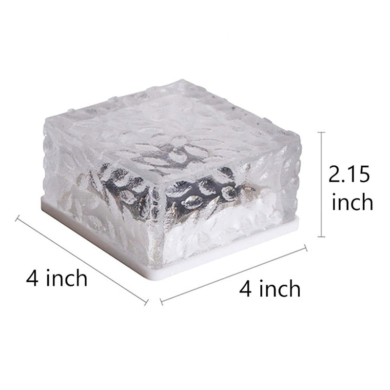 Solar Ice Cube Shaped Garden Lights For Walkway, Pathway & Backyard