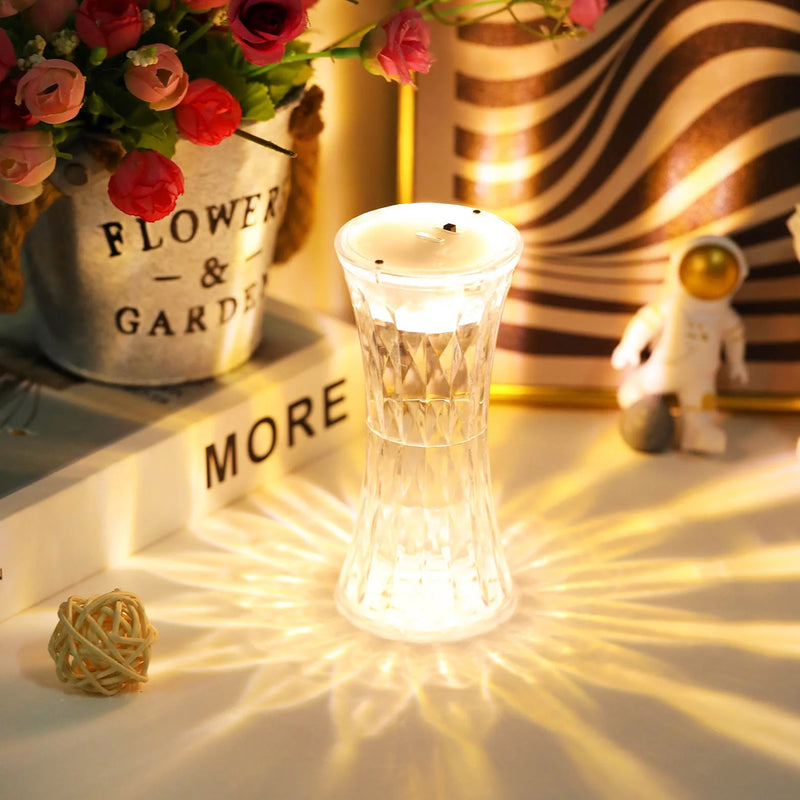 Night Light Crystal Table Lamp