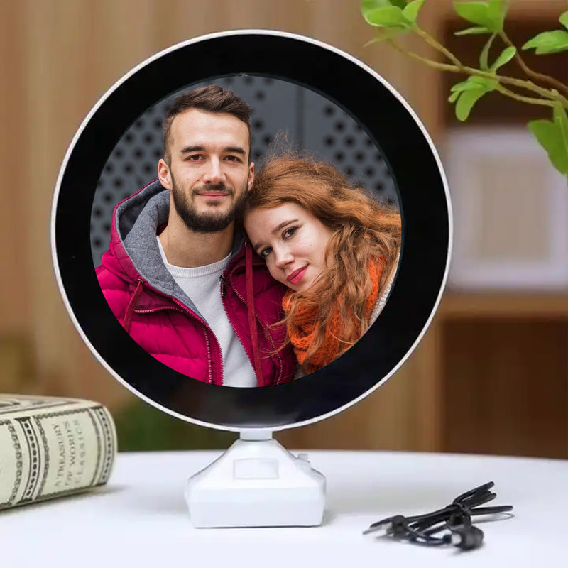 Plastic 2 In 1 Mirror & Photo Frame With Led Light
