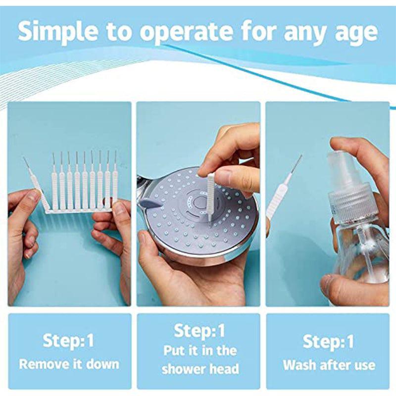 10pcs Shower Nozzle Cleaning Brush Reusable Multifunctional Shower Head Anti-clogging Small Brush