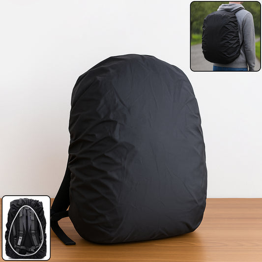 Waterproof Nylon Rain / Dust Cover - Elastic Adjustable For Laptop Bags And Backpacks