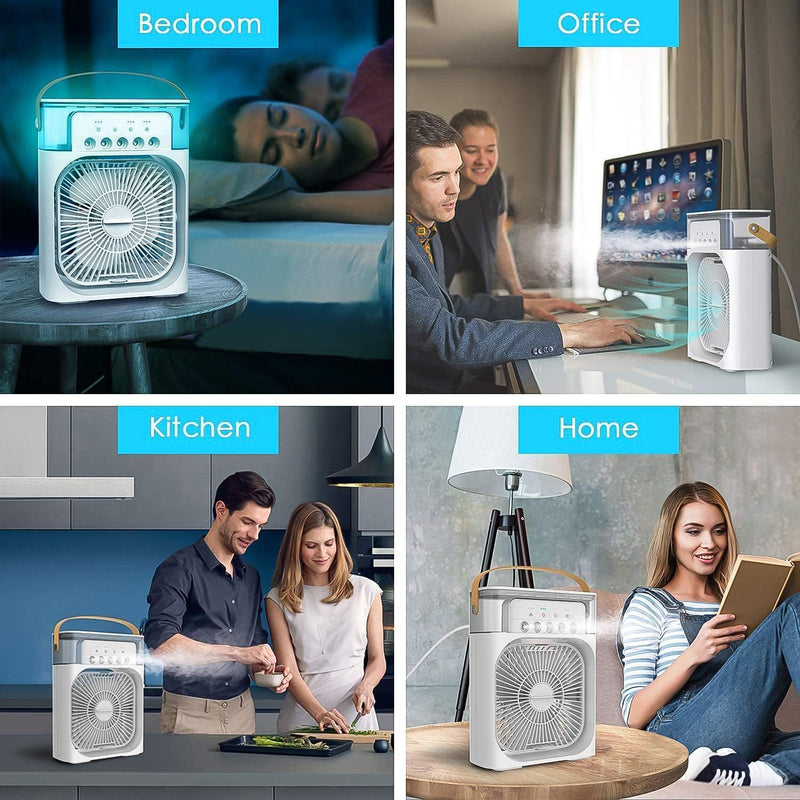 Portable Air Conditioner Fan 7 Colour Changing Light