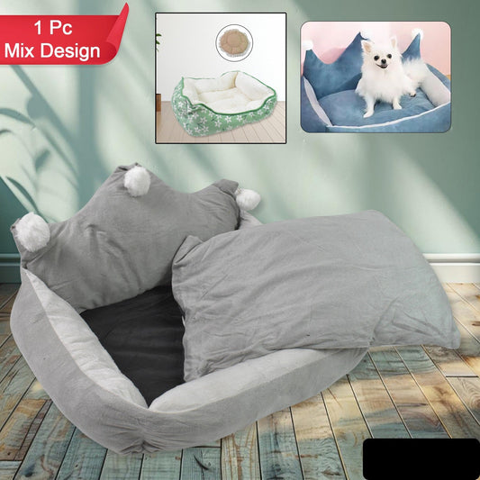 Pet Dog & Cat Bed General Thickening (1 Pc / Mix Design & Colour)