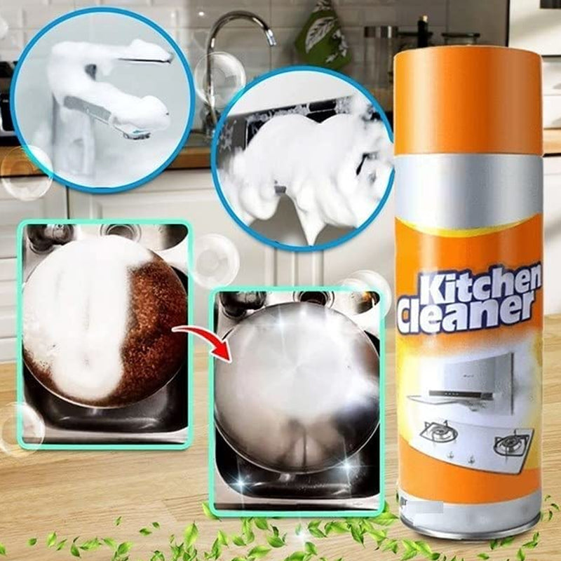 Bubble Foam Cleaner, Kitchen Cleaner Spray Oil, Grease, Stain Remover (500 ml)