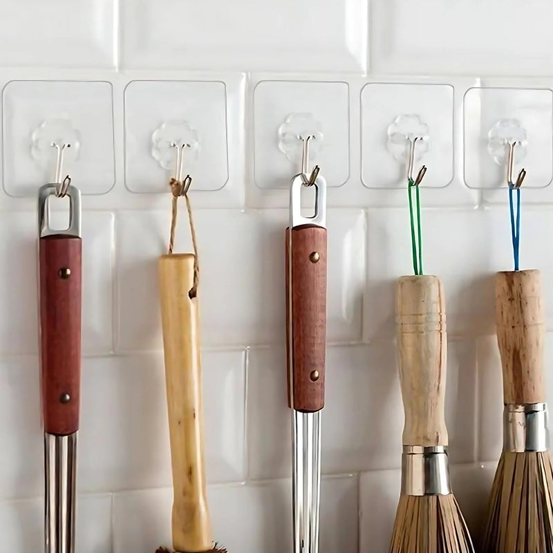 Self Adhesive Transparent Wall Hook (1 Pc)