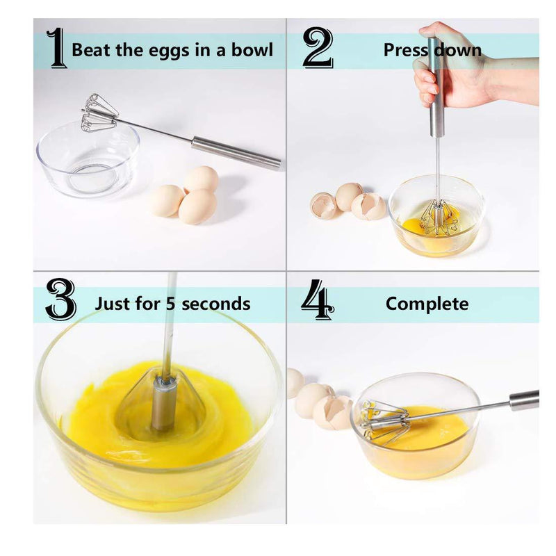 Stainless Steel Manual Hand Blender