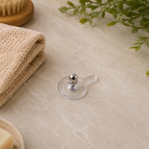 Transparent Self Adhesive Wall Hook Nail Free Holder For Keys  Towels (1 Pc)