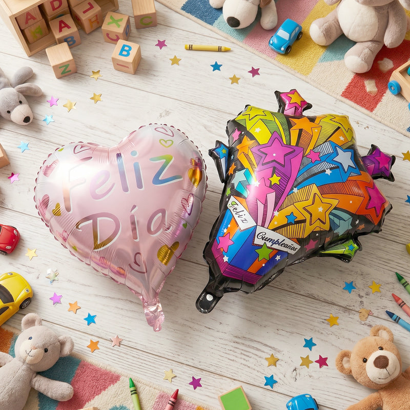 Feliz Dia Celebration Foil Balloon (1 Pc Mix Design)