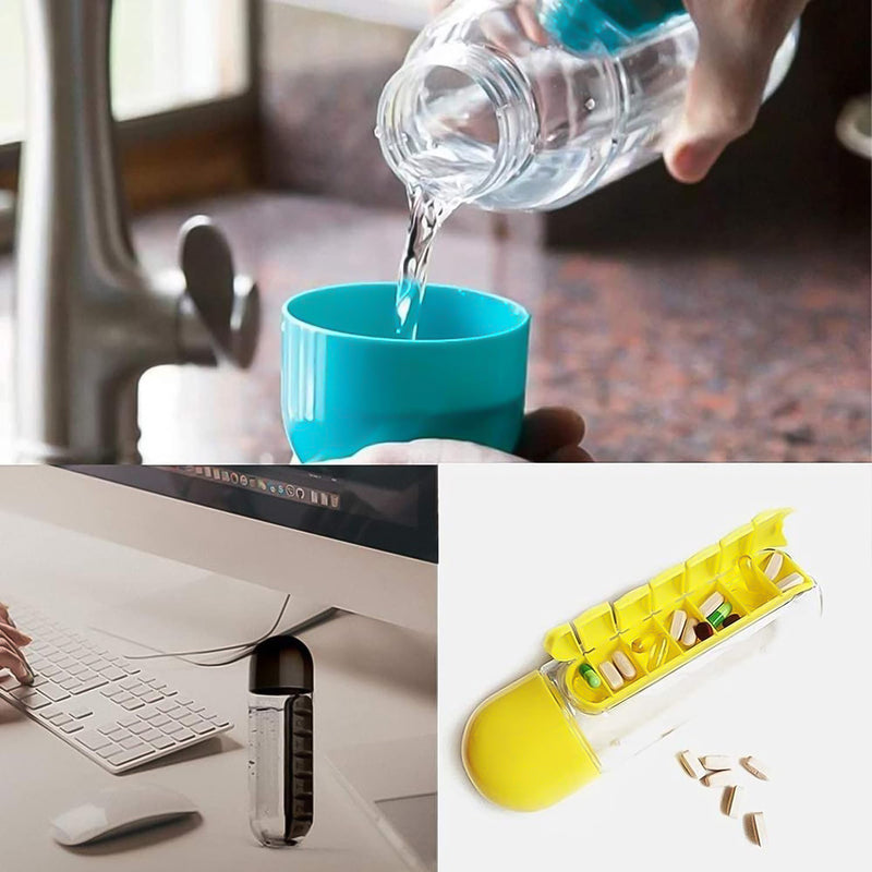 Water Bottle Multi Functional Use For Traveling & Outdoor Use (600 ml / Mix Colour)